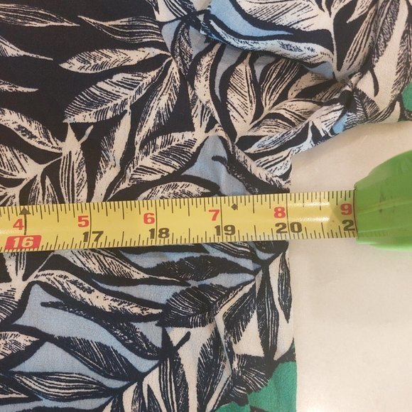 Laundry By Shelli Segal Leaf Print Zip Up Viscose Jacket Size 12 - Picture 5 of 7